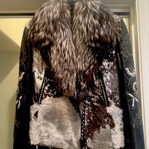 Kippys leather and fur jacket